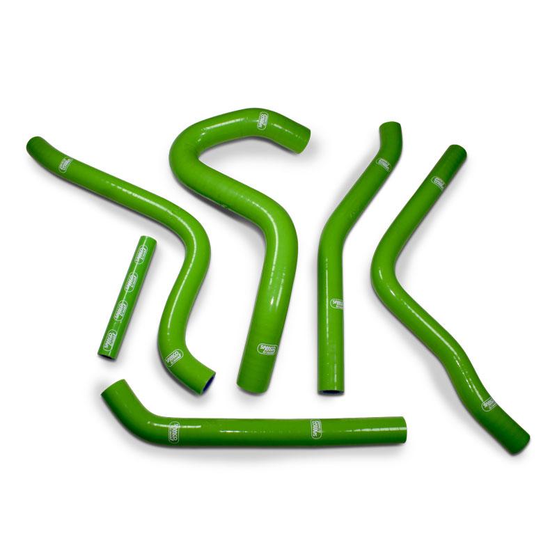 SAMCO HOSE KIT KAWASAKI  KX250 1992-1993, 6 PIECE KIT, GREEN, KAW-75 GN