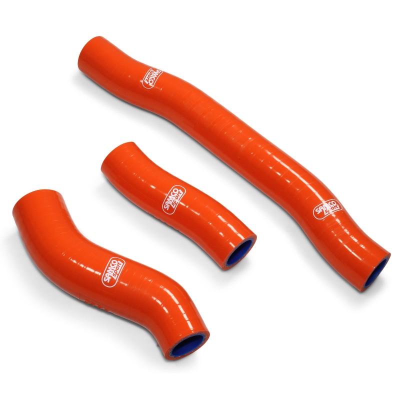 SAMCO HOSE KIT KTM  250 SX 19-22, 3 PIECE KIT ORANGE, KTM-104-OR
