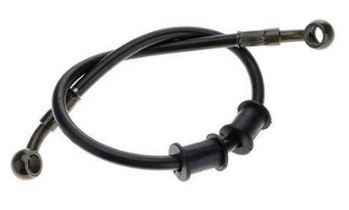 HOSE KIT UNIVERSAL 47.20" 1200mm, BLACK , Hydraulic Braided Brake Hose Line
