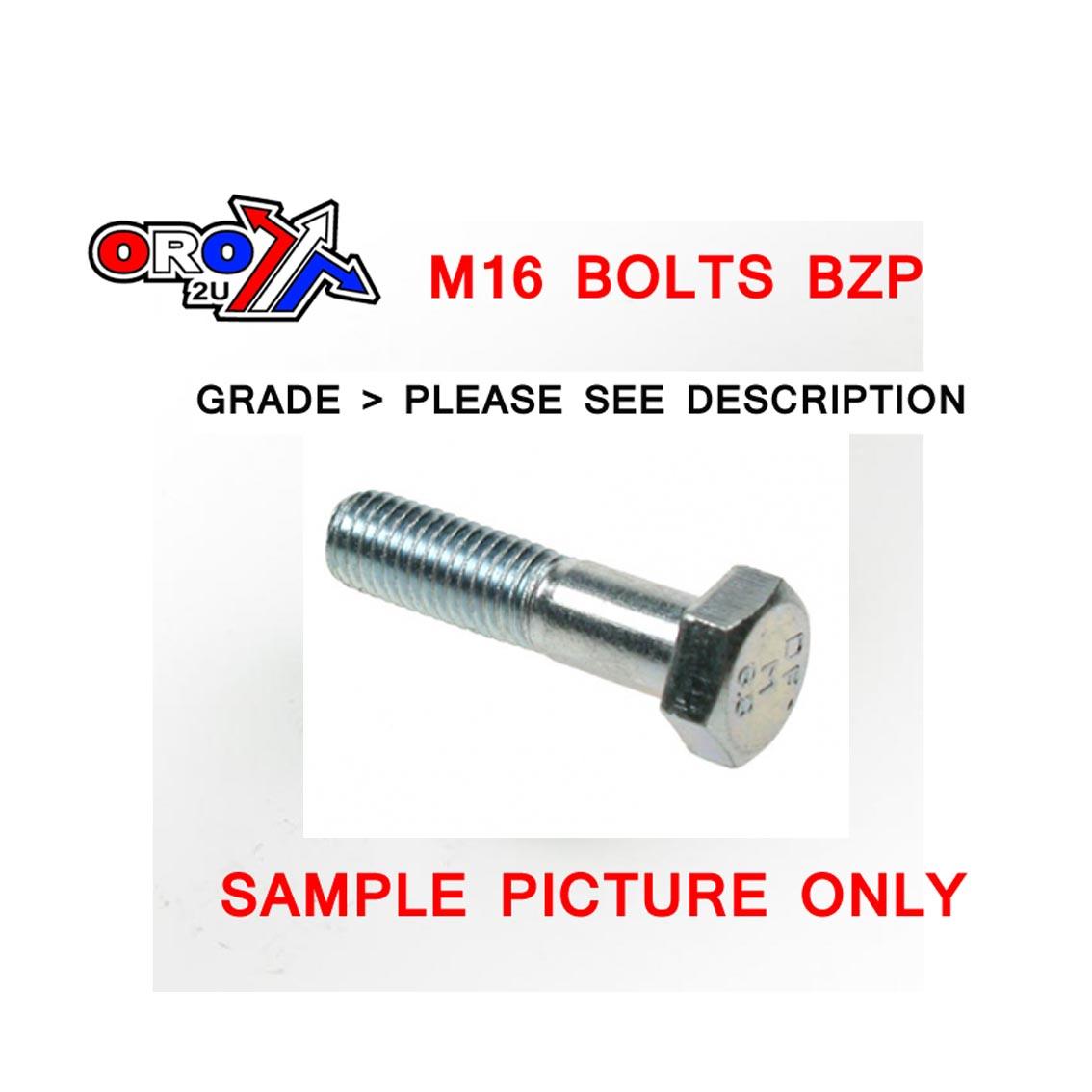 M16X100 HEX BOLT EACH