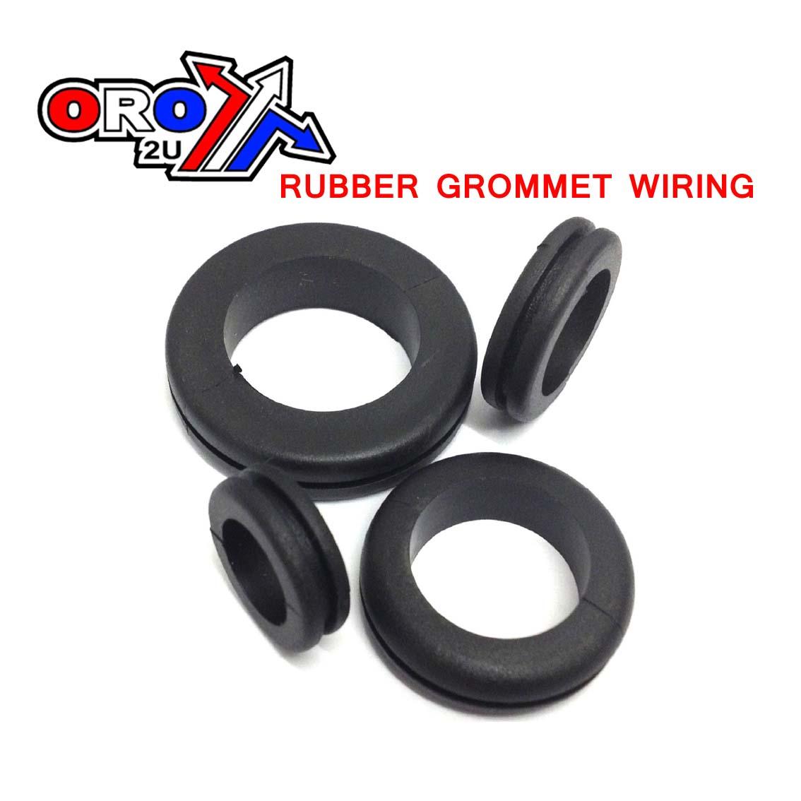 9MM RUBBER GROMMET WIRING, TO SUIT A HOLE OF 9MM X 2MM