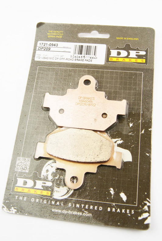 BRAKE PADS SINTERED DP BRAKES, DP209 Premium 41-209.H.DP, FA106/2