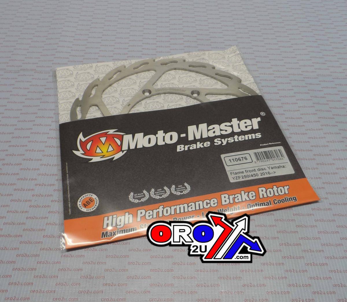 DISC BRAKE FRONT  YAMAHA WR250F 17-21, YZ450F 16-19, WR450F 16-20 MOTOMASTER