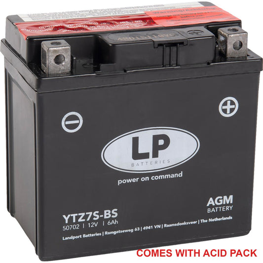 BATTERY LTZ7S-BS 12V MA.FREE, YTZ7S-BS, LTZ7S-BS