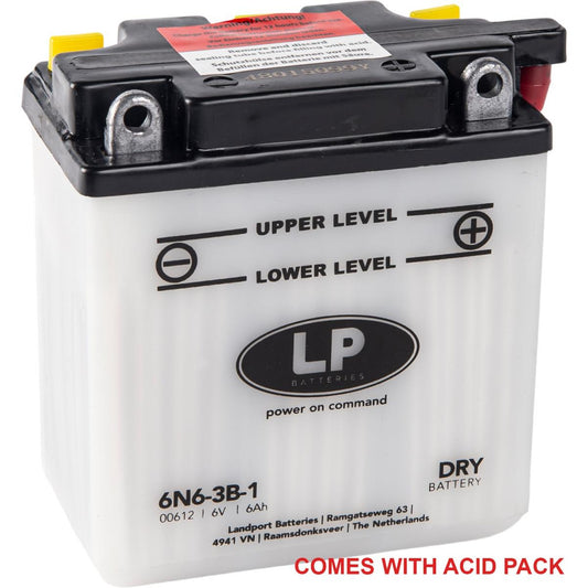 BATTERY 6N6-3B-1 6V 6Ah