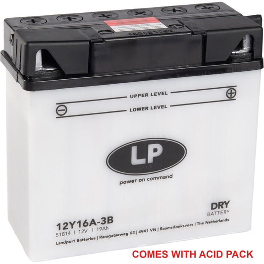 BATTERY 12Y16A-3B 12V 19Ah