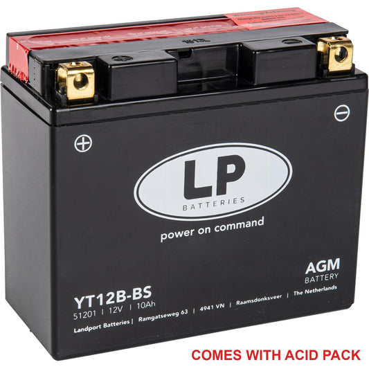 BATTERY LT12B-BS 12V 11Ah, 51201 Maintenance Free, YT12B-BS