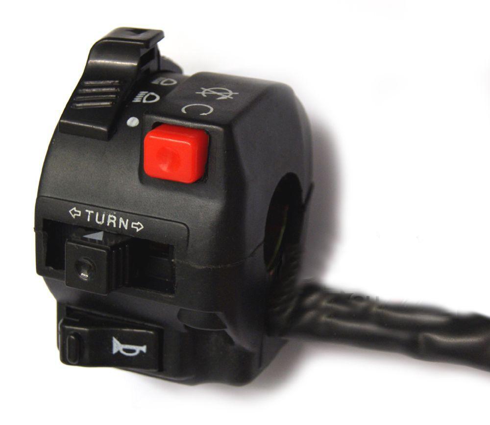 UNIVERSAL IGNITION SWITCH 4 FUNCTION, WITH HORN BUTTON, 11 wire, 4 plugs