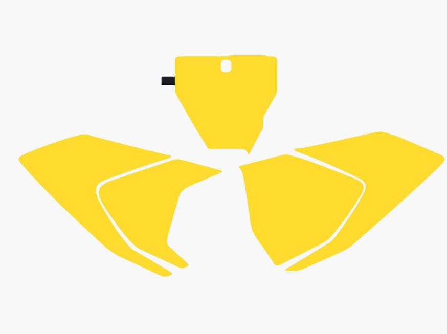YELLOW BACKGROUNDS HUSQVARNA FC250-450 2016-2018, TC125-250 2016-2018