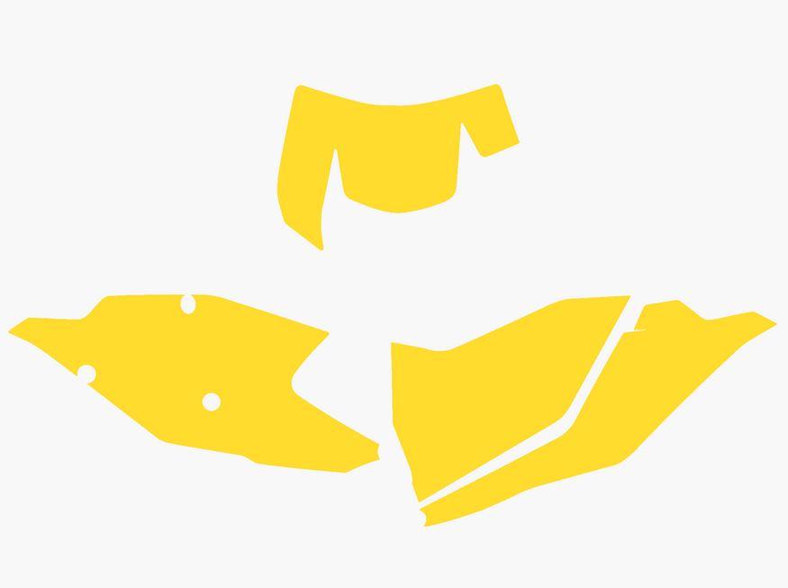YELLOW BACKGROUNDS KTM EXC 125-250 2017-2019, EXC-F 250-450 2017-2019