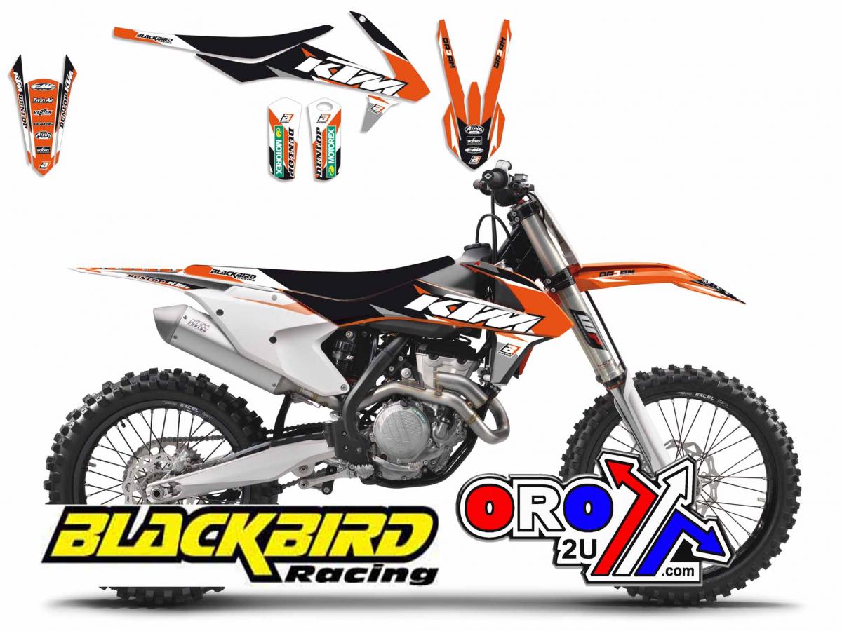 KTM SX/SXF 07-10, EXC 08-11 DREAM-3 FULL TEAM KIT, BLACKBIRD