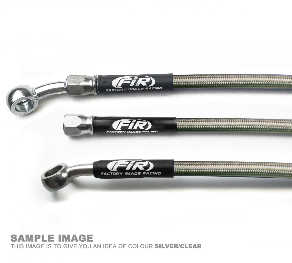 HOSE REAR BRAKE SILVER / BLK, VENHILL H01-2-019/P TC450 08-10 FIR