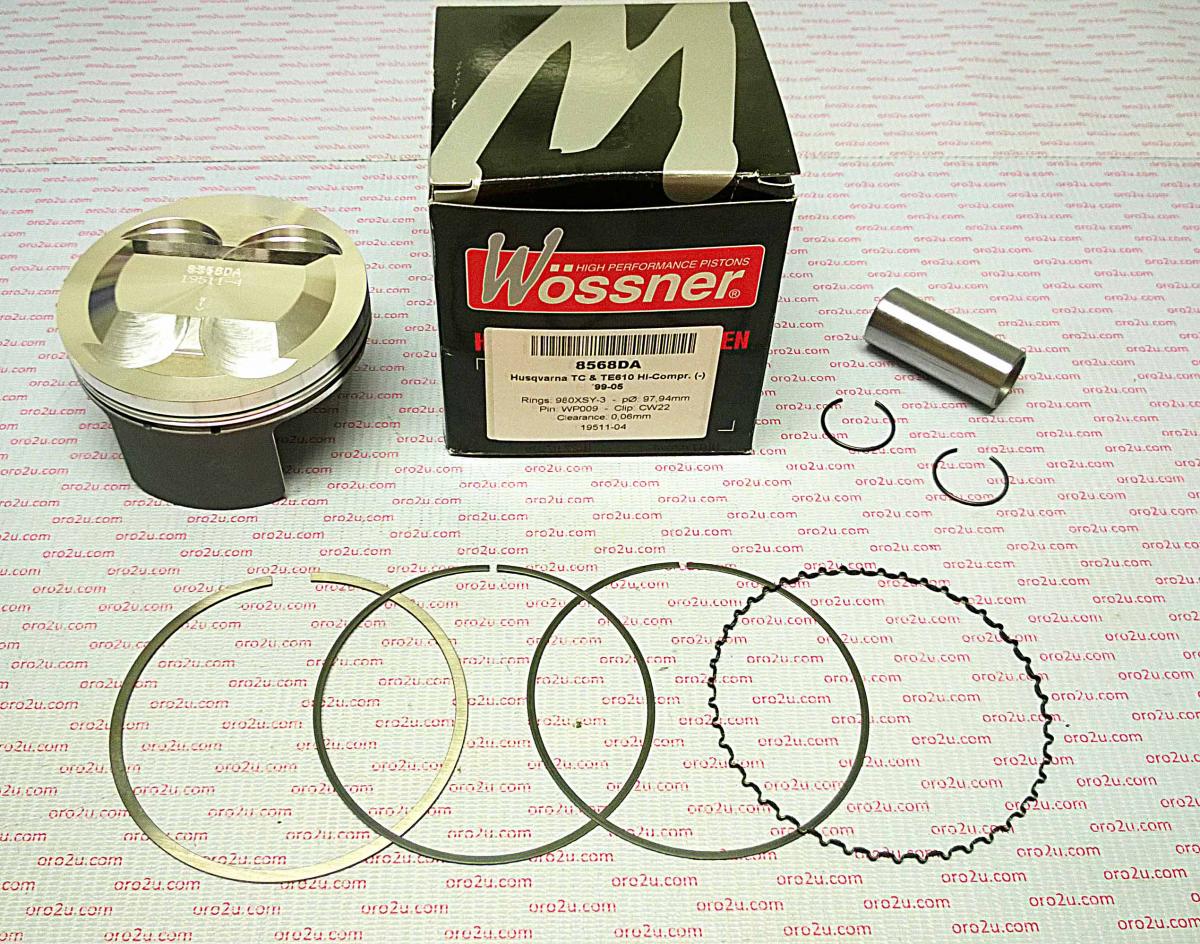 PISTON KIT HC HUSKY610 98.00 WOSSNER 8568DA HUSQVARNA