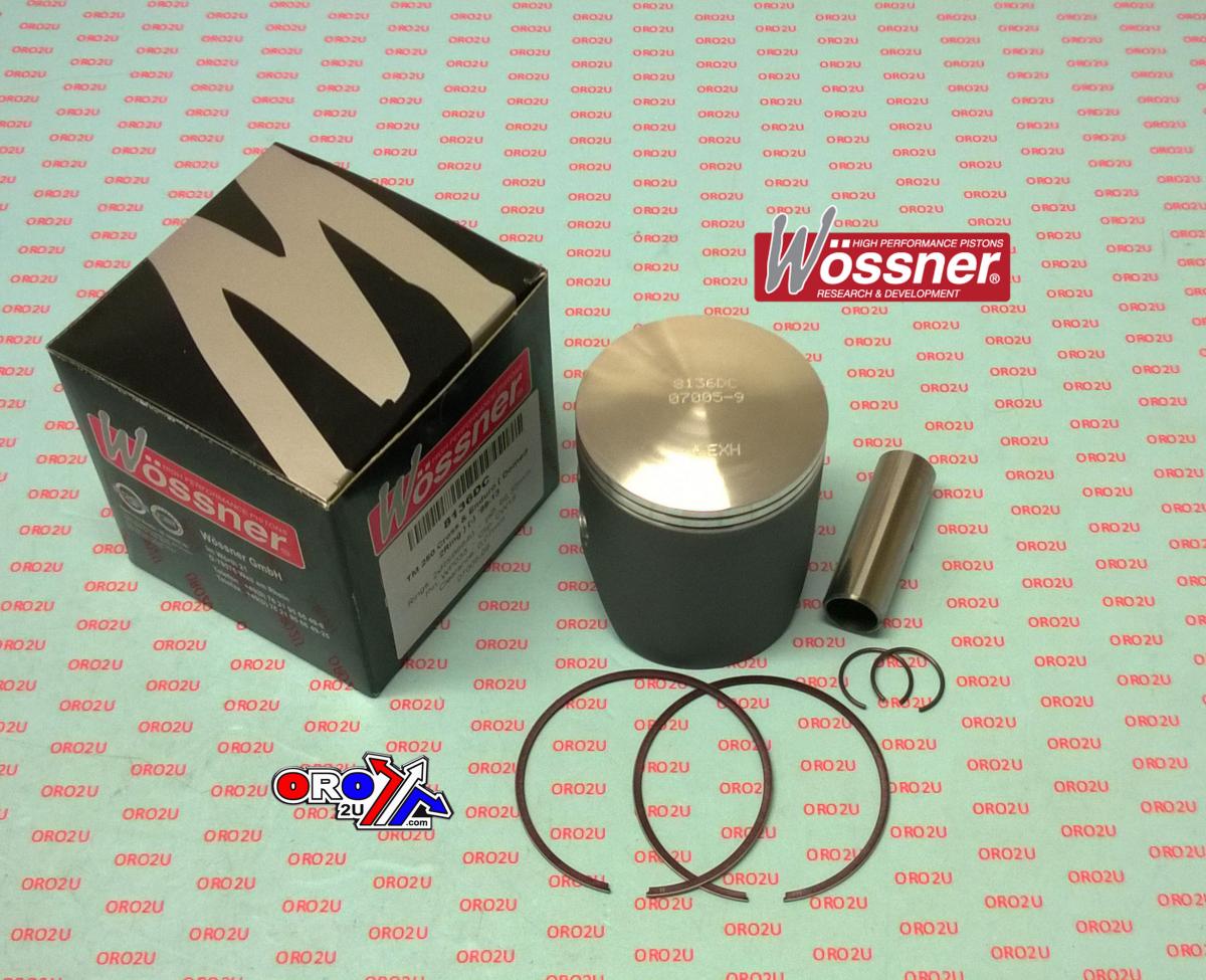 PISTON 94-09 TM250 66.4 DOMED WOSSNER 8136DA TWIN RING