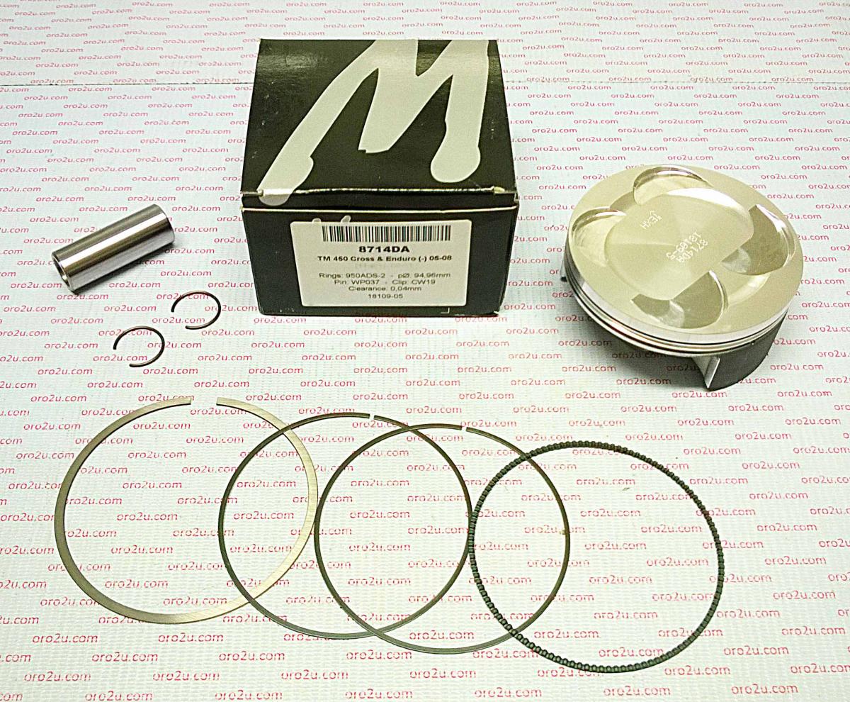WOSSNER 94.97mm FORGED PISTON KIT B, TM EN/MX450F 2005-2008