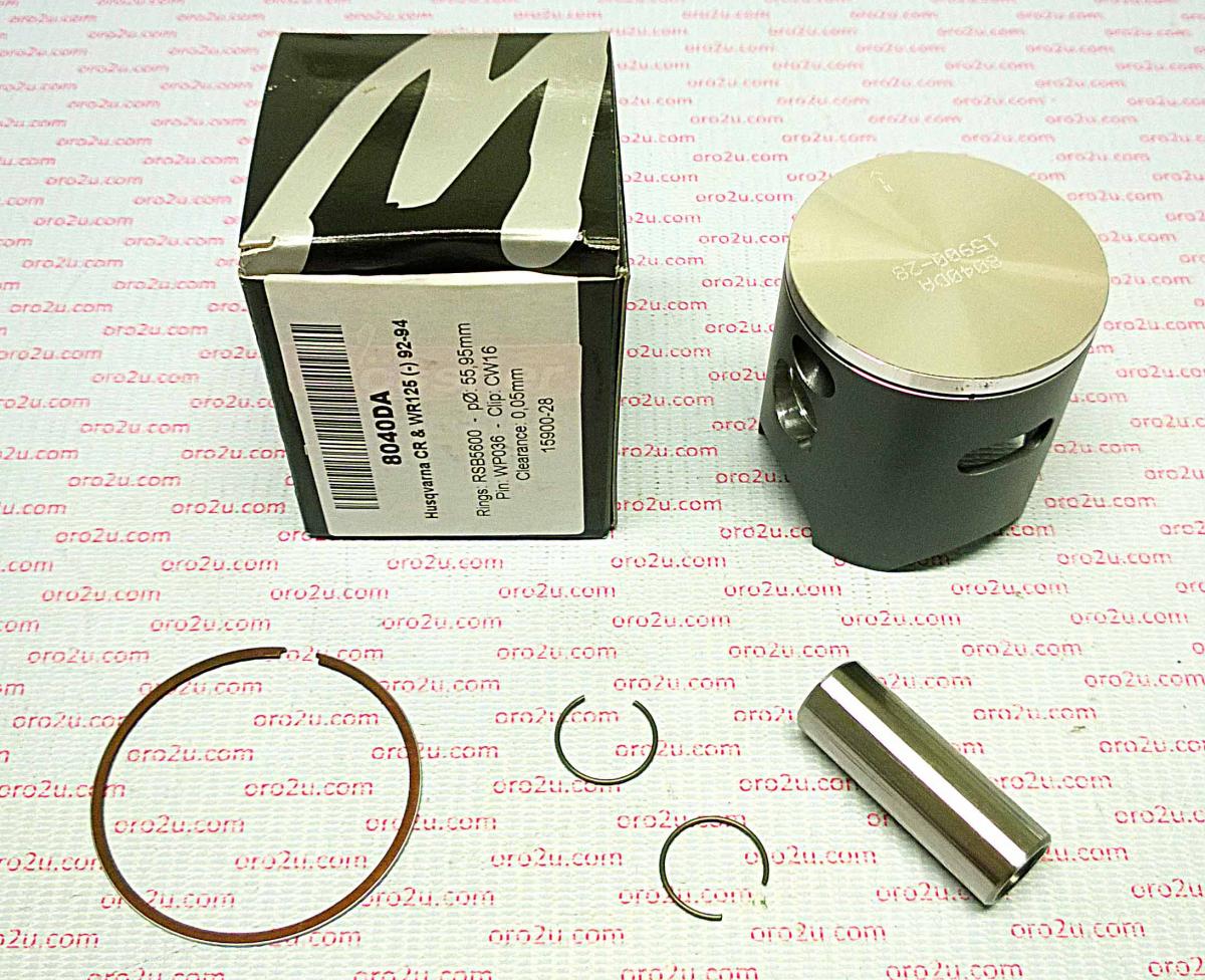 PISTON KIT HUSKY 125 56.00mm WOSSNER 8040DA 92-94 CR125 WR125 HUSQVARNA
