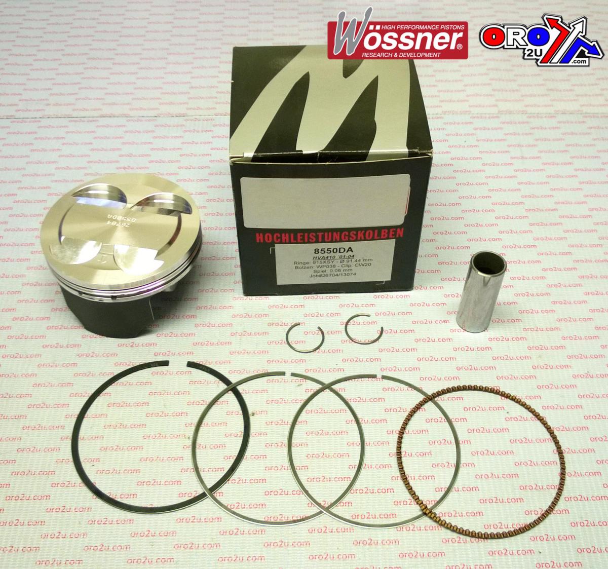 PISTON KIT 02-04 610/400 91.50 WOSSNER 8550DC HUSQVARNA
