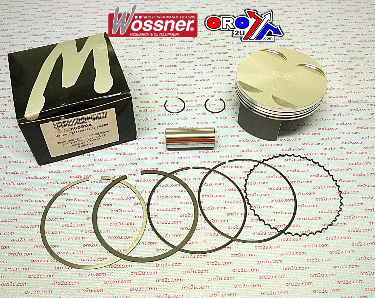 PISTON KIT 04-05 TRX450 94.00 FORGED WOSSNER 8609DA