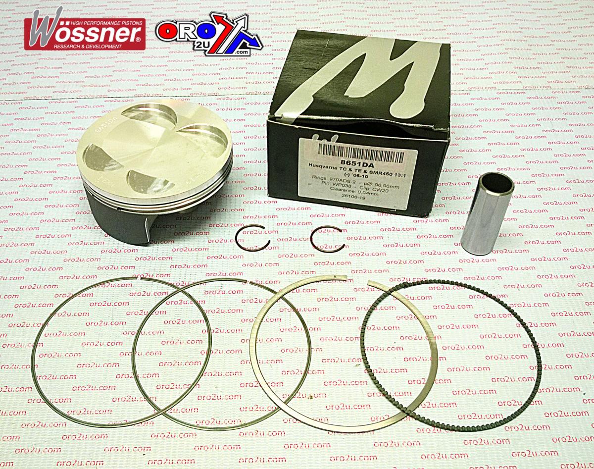 PISTON 06-10 TC TE450 97.00 WOSSNER KIT 8651DC HUSQVARNA
