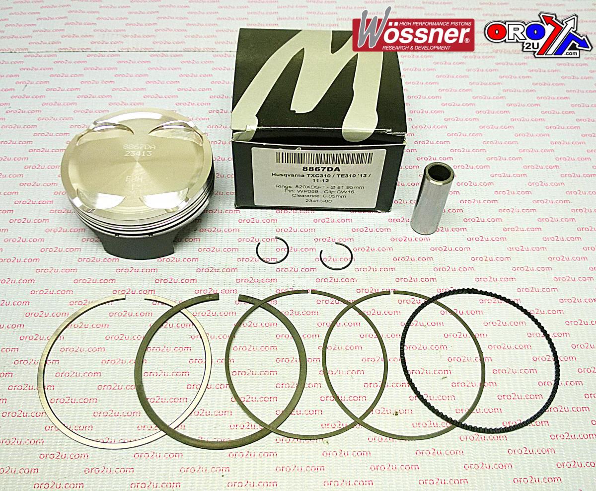 WOSSNER 82mm FORGED PISTON KIT B, HUSQVARNA TC310 11-12, TE310 11-12, TXC310 12