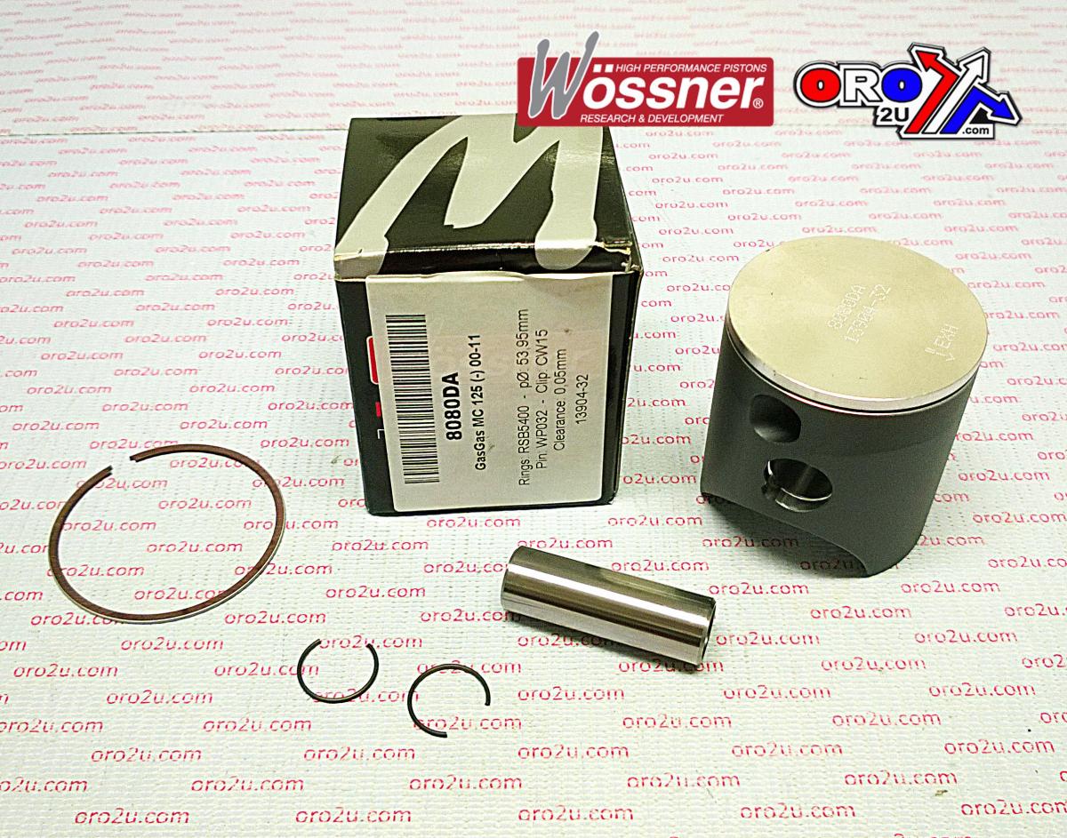 PISTON KIT 03-11 MC125 54.00 WOSSNER GASGAS 8080DB