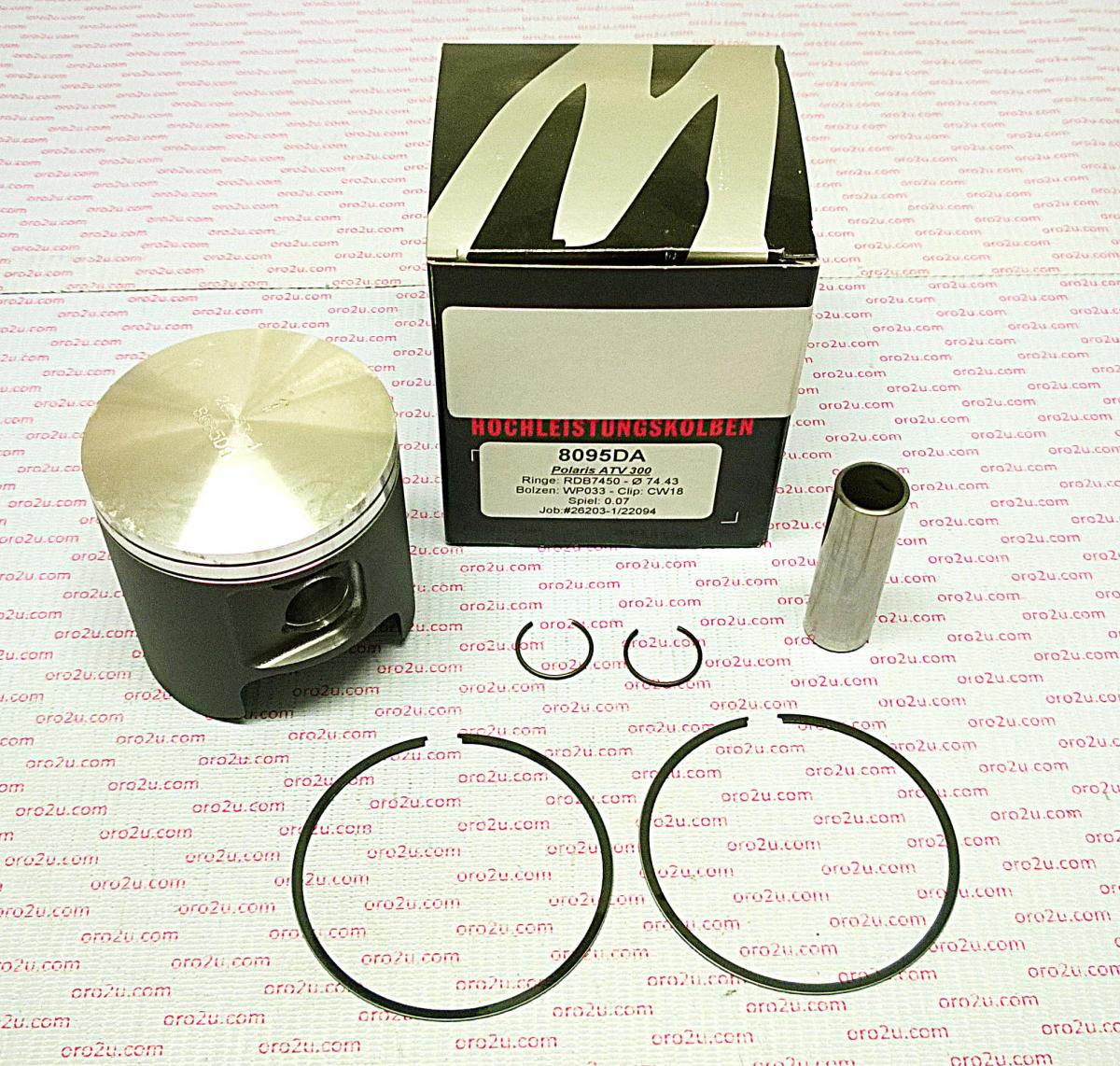 WOSSNER 76mm PISTON KIT POLARIS 300 ATV 94-00, XPLORER 96-99, XPRESS 96-99