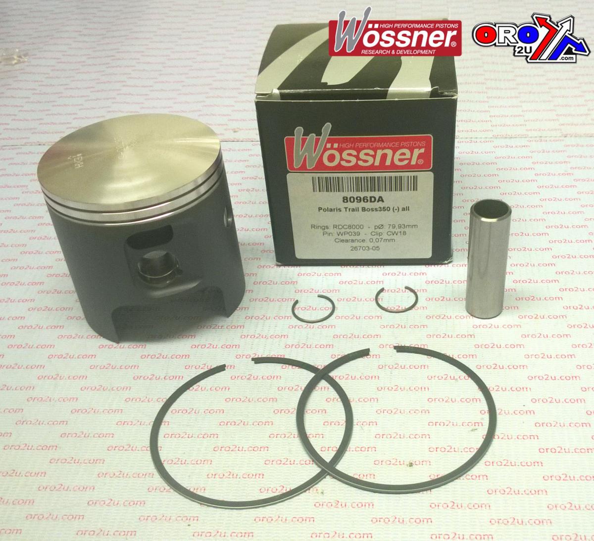WOSSNER 82mm PISTON KIT POLARIS TRAIL BOSS 350 90-93, TRAIL BOSSL 90-94