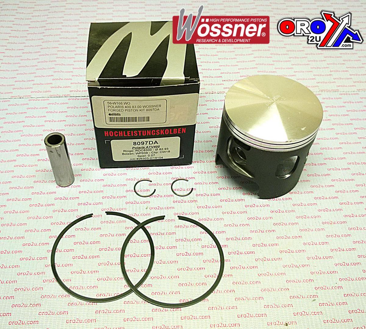 PISTON KIT POLARIS 350 83.50 FORGED WOSSNER 8097D050 ATV