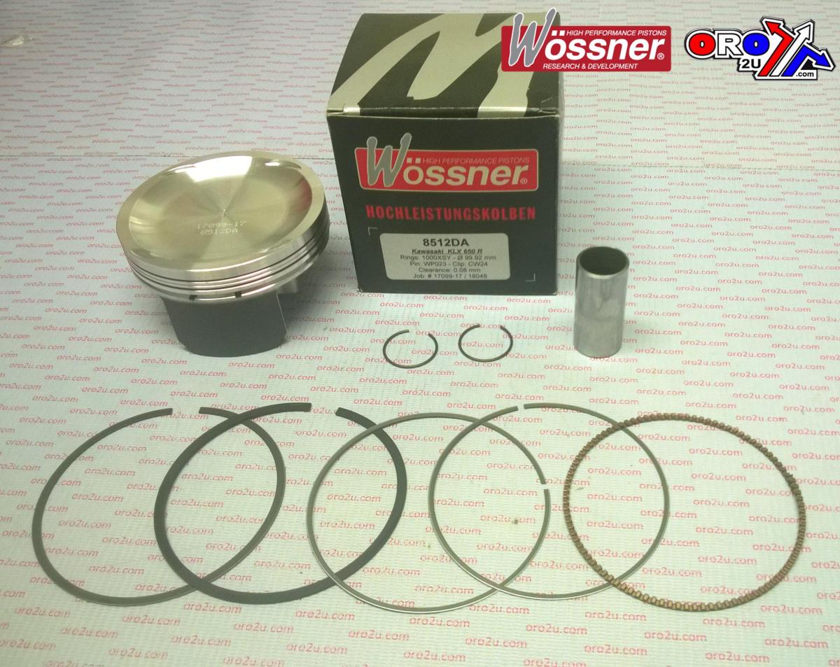 PISTON KIT 93-95 KLX650 101.00 FORGED WOSSNER 8512D100