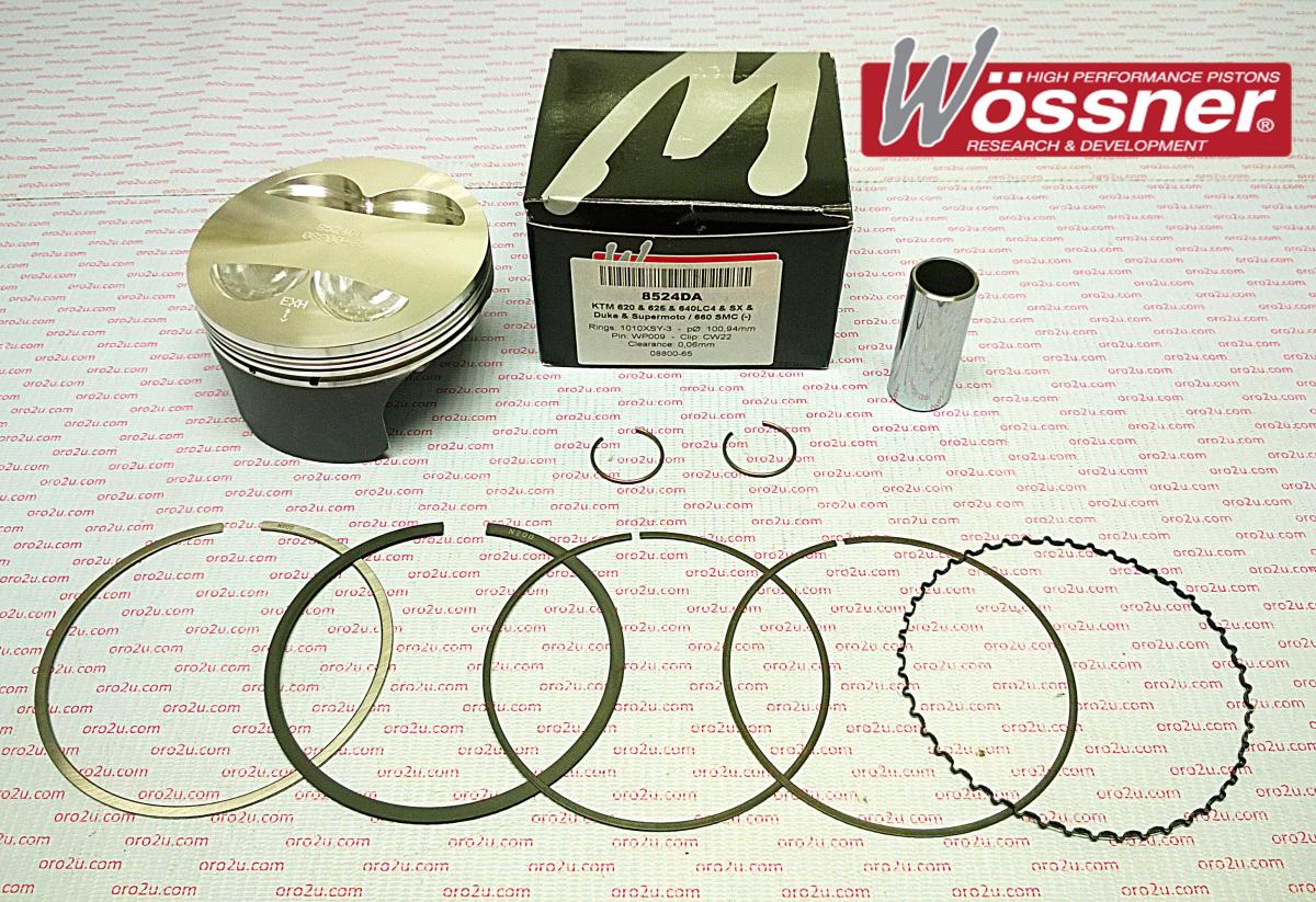 PISTON 94-08 KTM620 640 101 C FORGED WOSSNER KIT 8524DC