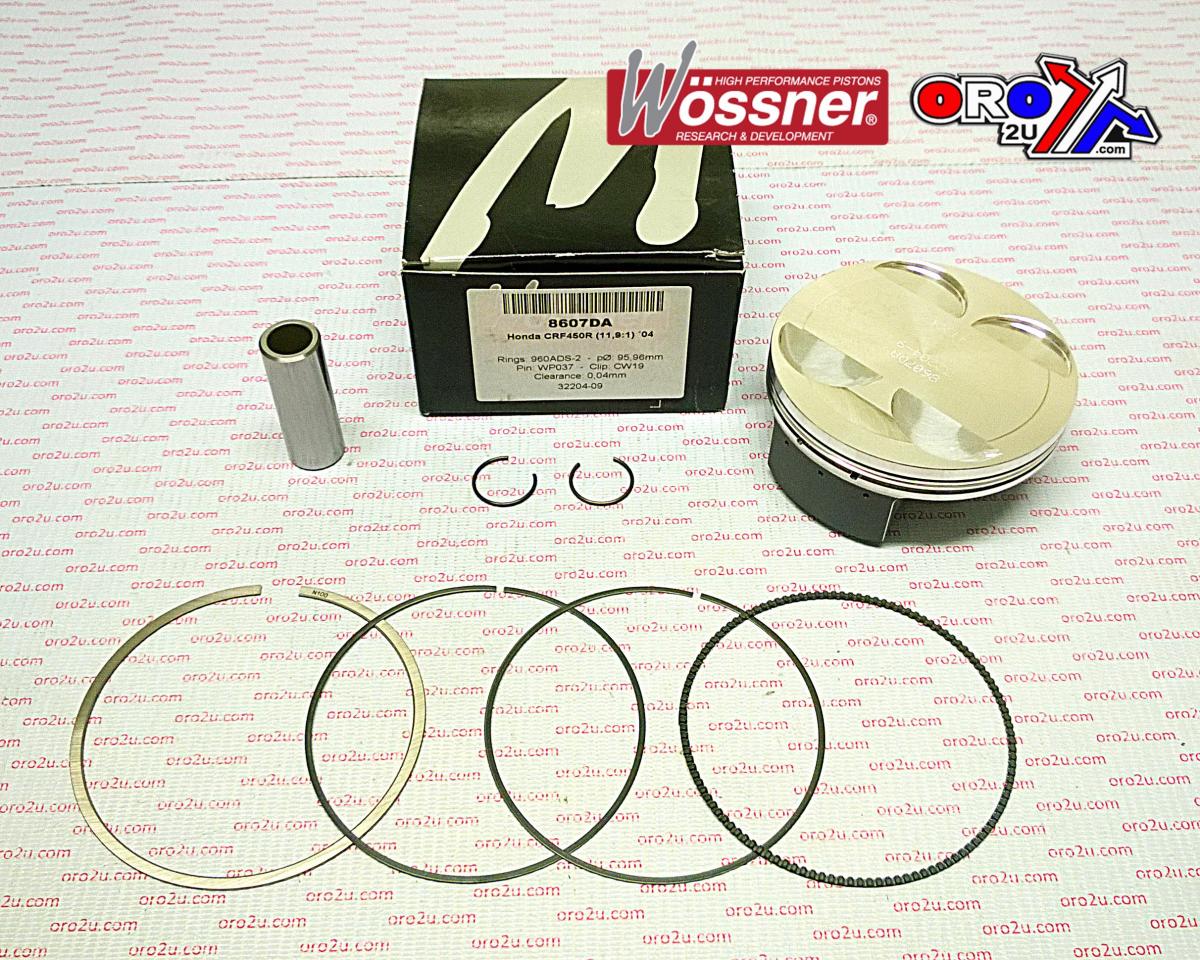 PISTON KIT 2004 CRF450 96mm FORGED WOSSNER KIT 8607DA