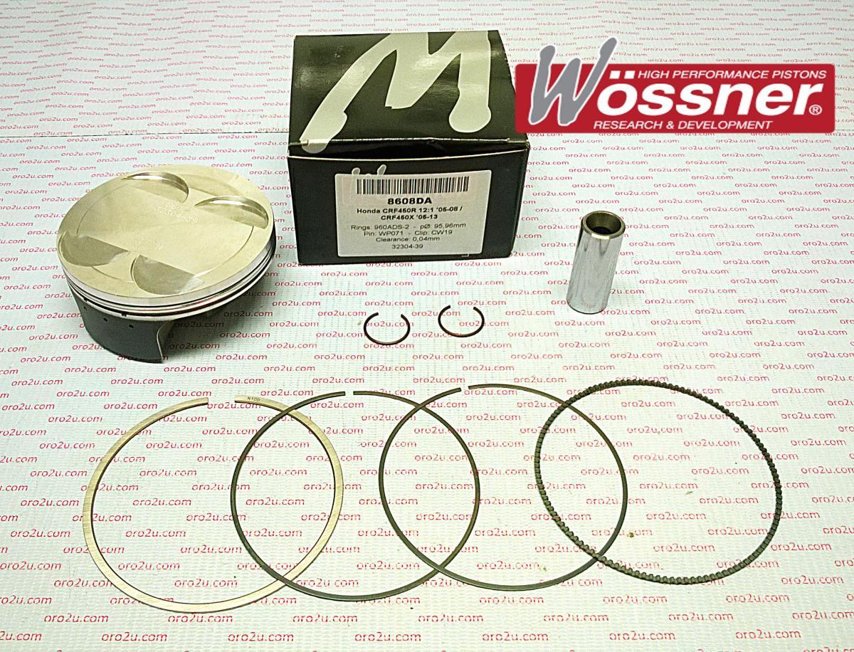 PISTON KIT 05-08 CRF450 96mm FORGED WOSSNER KIT 8608DA
