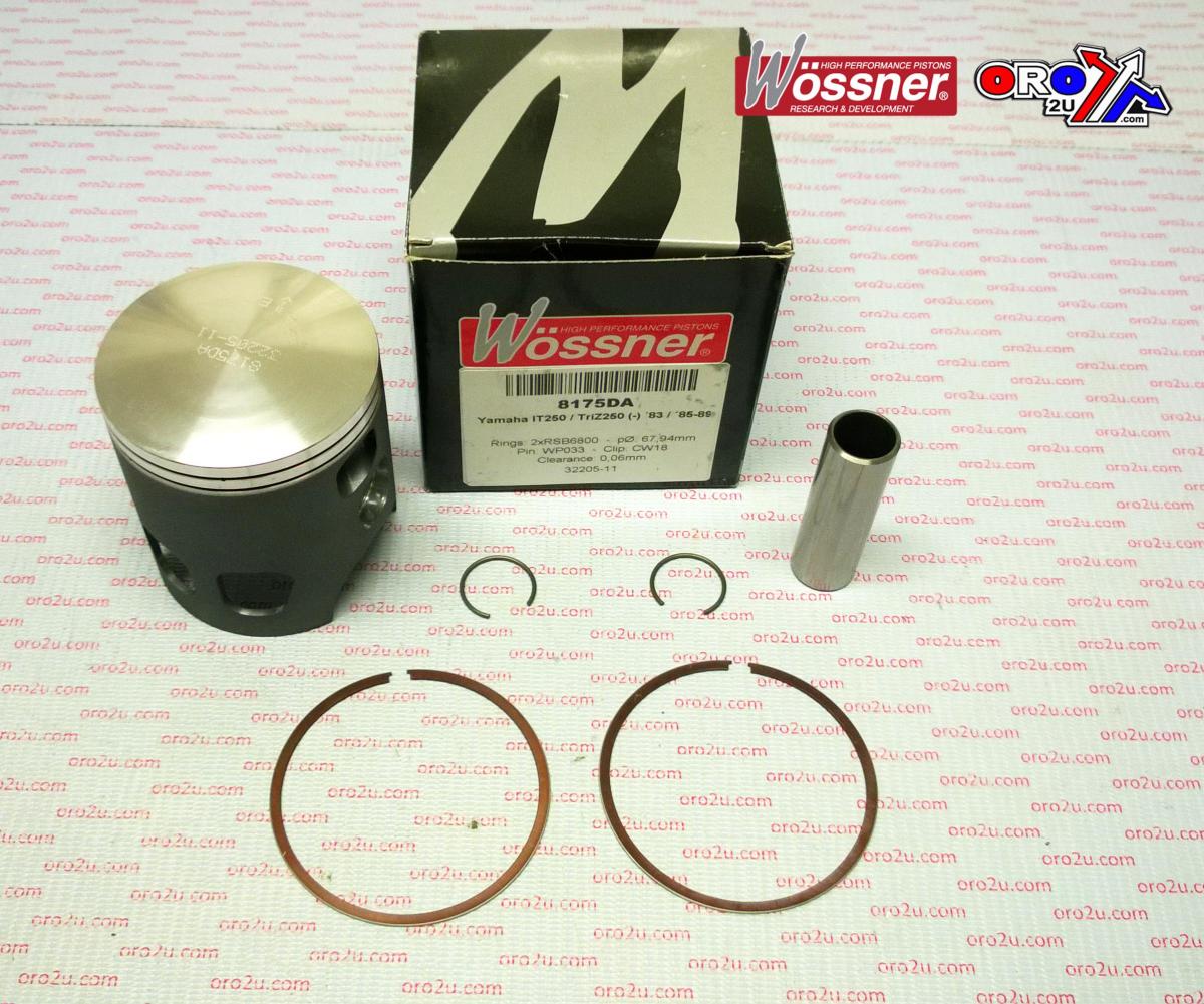PISTON KIT 1983 IT250 68.00 FORGED WOSSNER 8175DA
