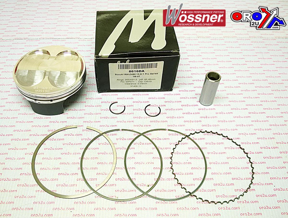 PISTON 05-07 RMZ450 95.50 HC FORGED WOSSNER KIT 8616DB