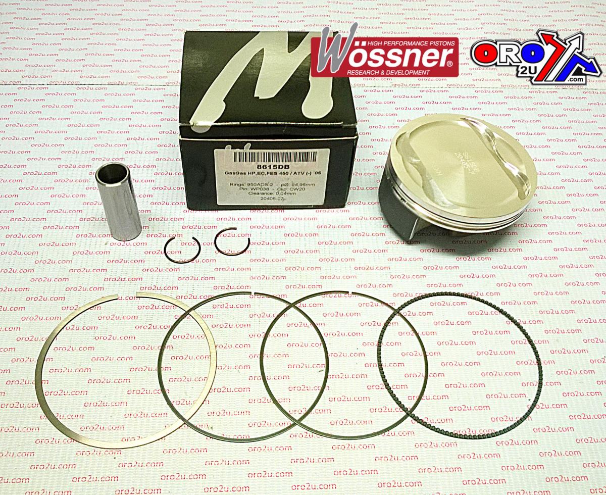 WOSSNER 95mm FORGED PISTON KIT A, GAS GAS HP450, EC450F, FSE 450 2005