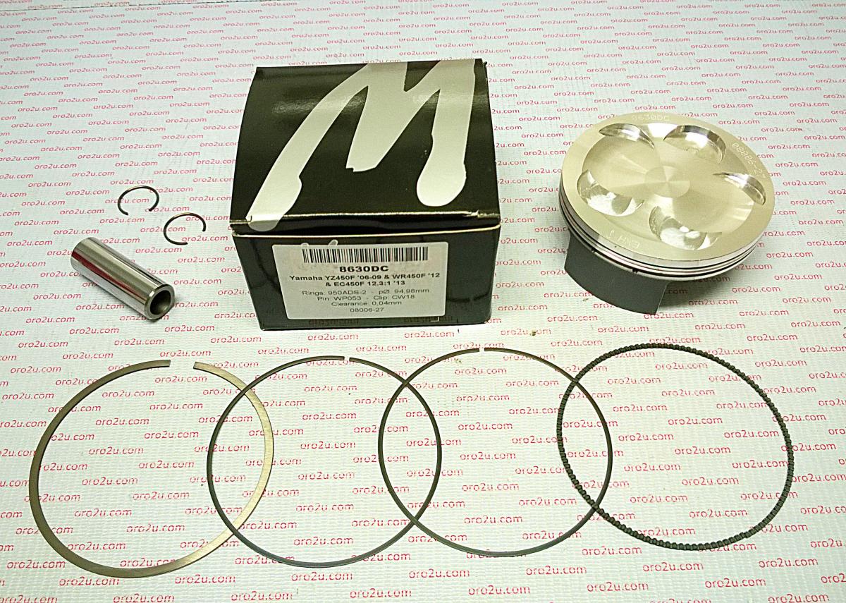 WOSSNER 95mm PISTON KIT A YAMAHA YZ450F 03-09, WR450F 03-15, GAS GAS EC450 13-15