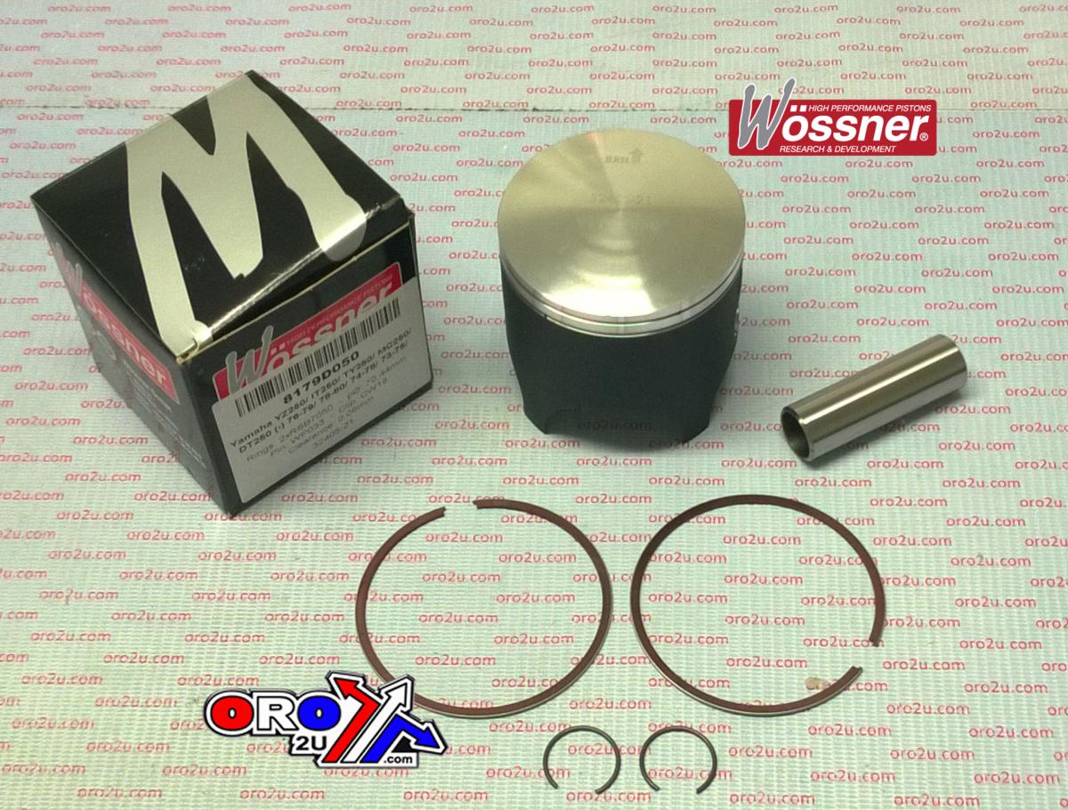 PISTON KIT 76-79 YZ250 70.50 WOSSNER 8179D050 YAMAHA