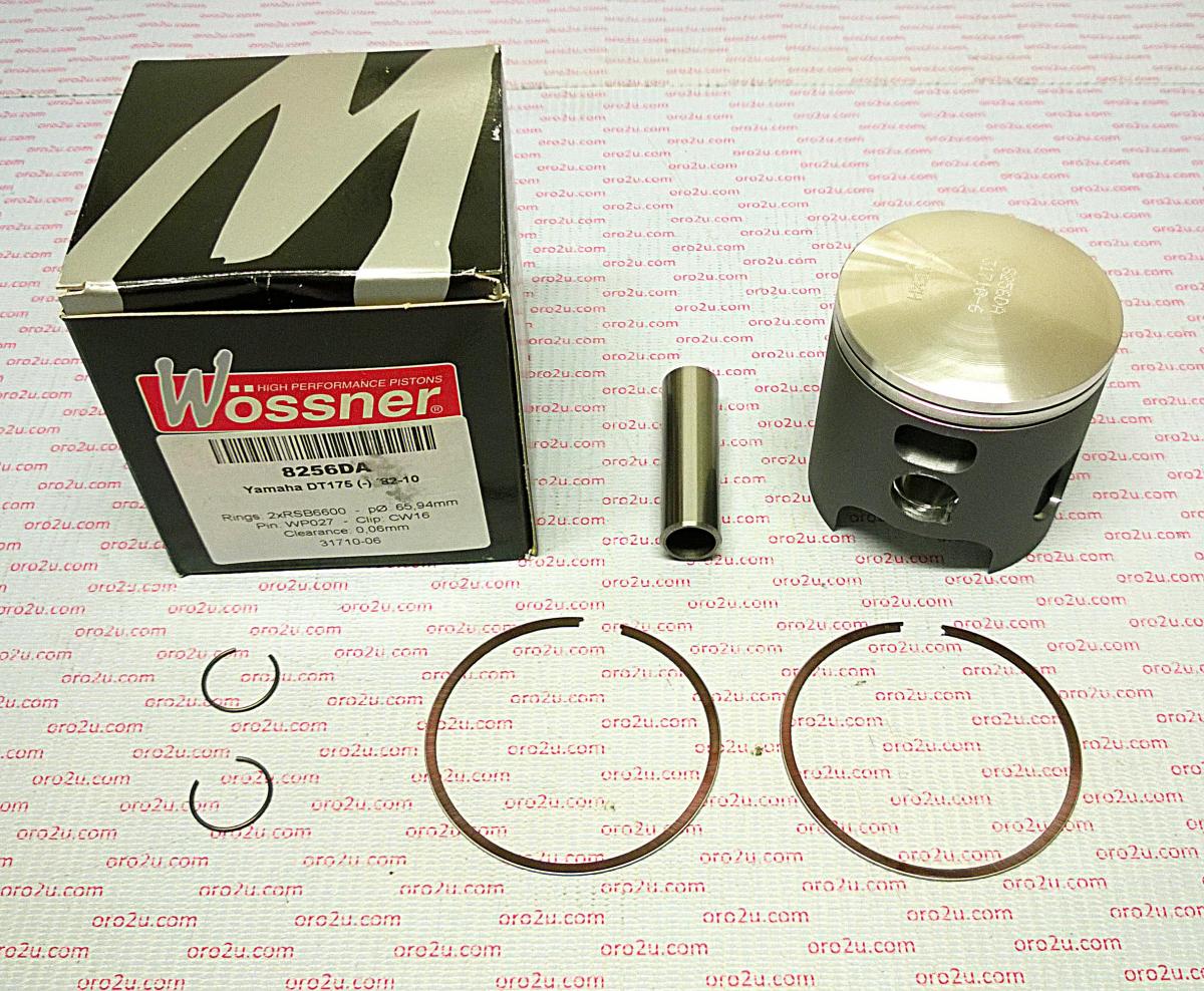 PISTON KIT 82-10 DT175 66.50 FORGED WOSSNER 8256D050