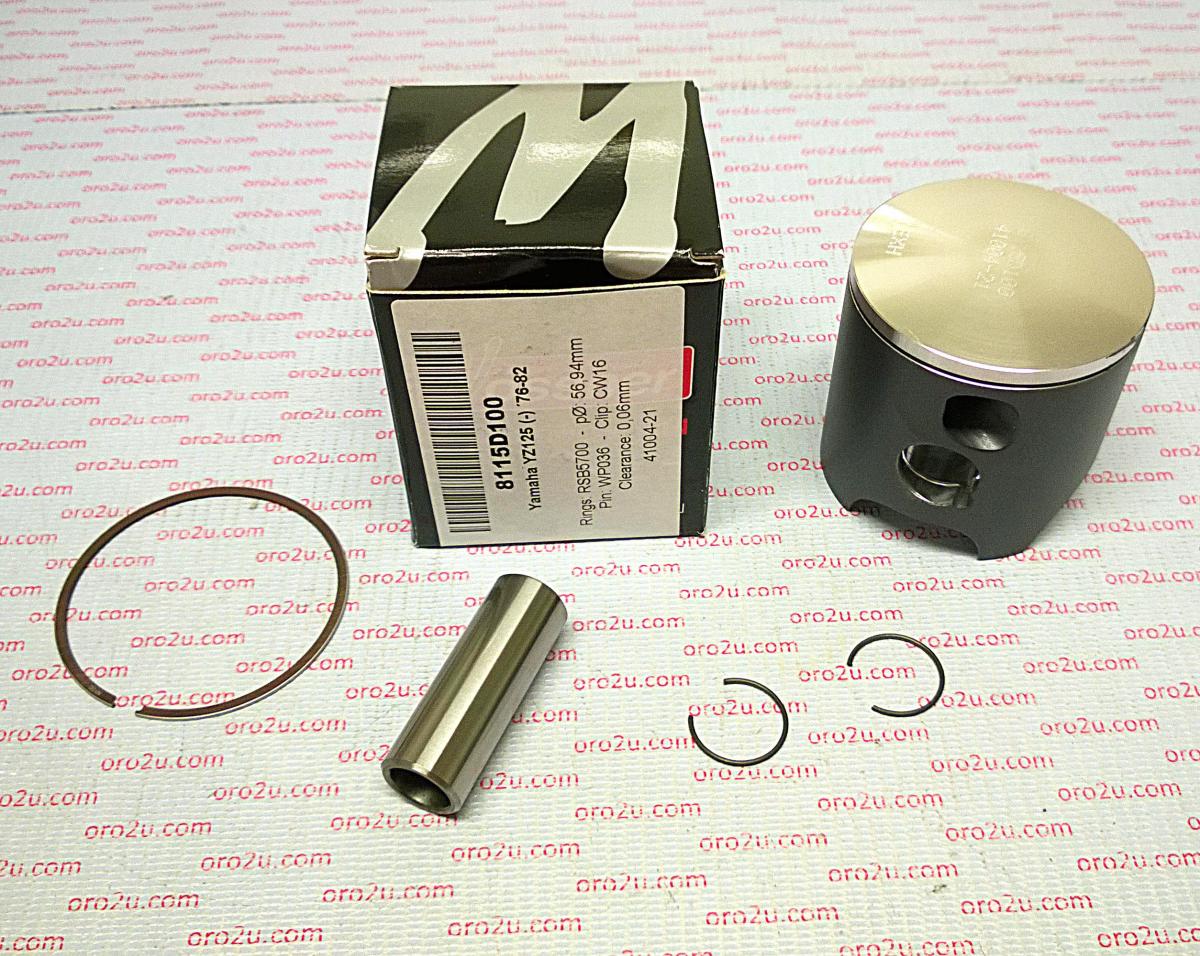 WOSSNER 57mm FORGED PISTON KIT YAMAHA YZ125 1976-1982
