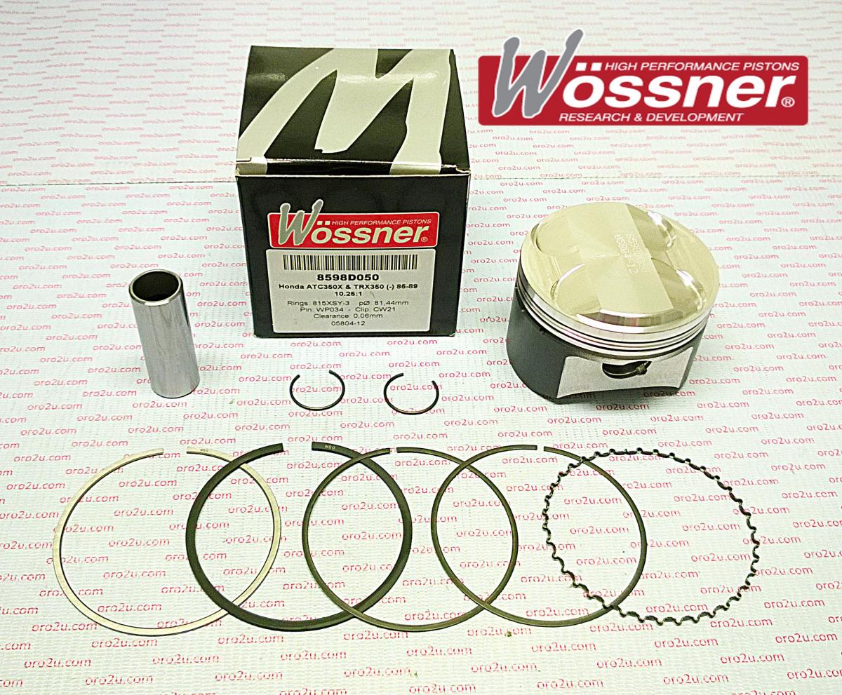 WOSSNER 82mm FORGED PISTON KIT HONDA ATC350 1985-1986, TRX350 1985-1989