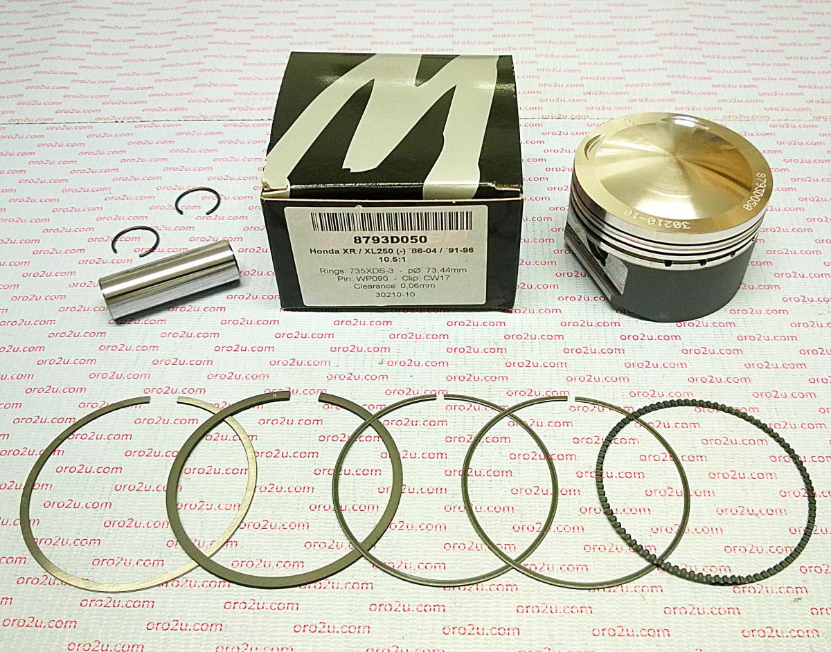 PISTON KIT 86-04 XR250 74.00 FORGED WOSSNER 8793D100