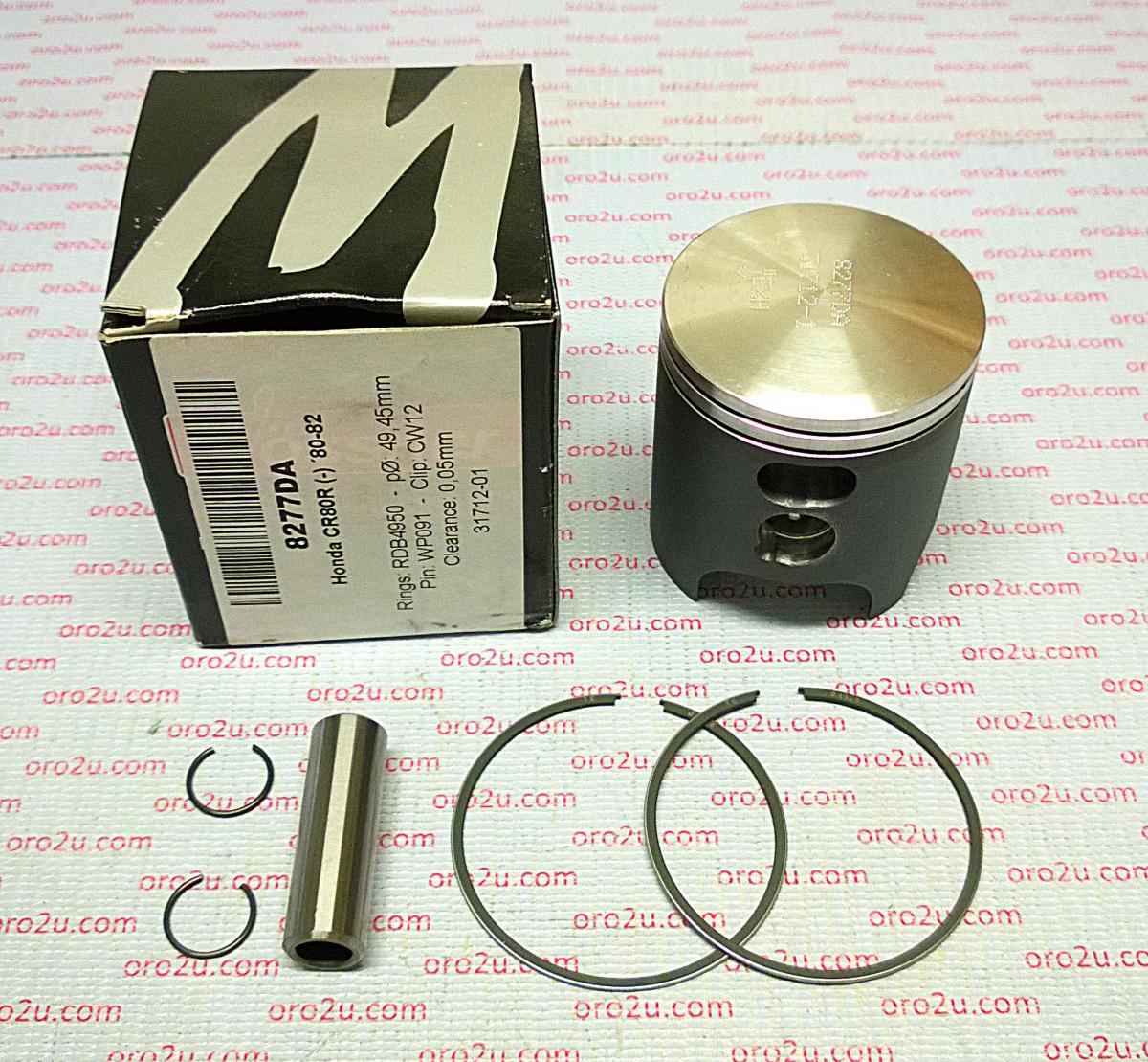 WOSSNER 51mm PISTON KIT HONDA CR80 1980-1982
