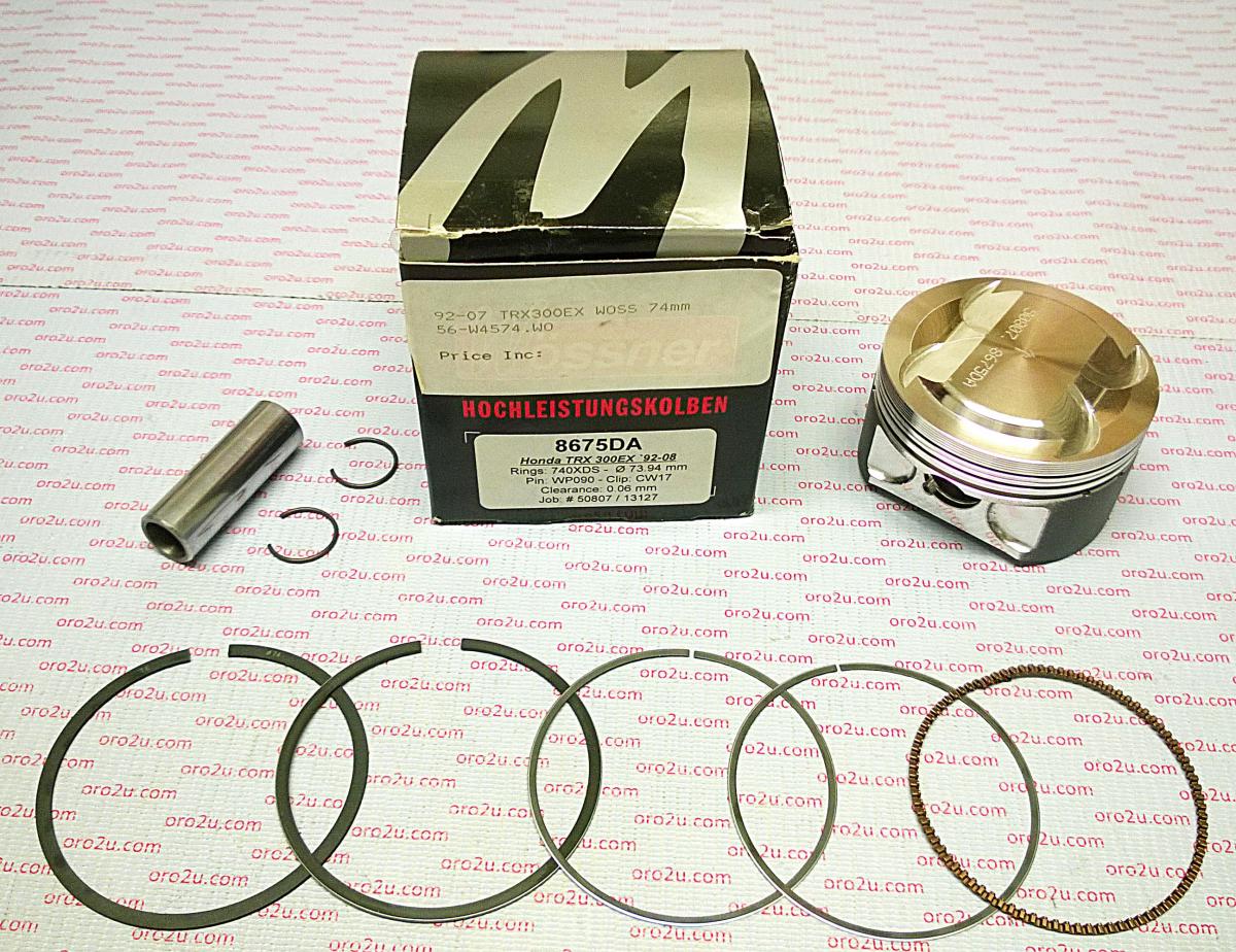 WOSSNER 75mm FORGED PISTON KIT HONDA TRX300EX/X 1993-2012