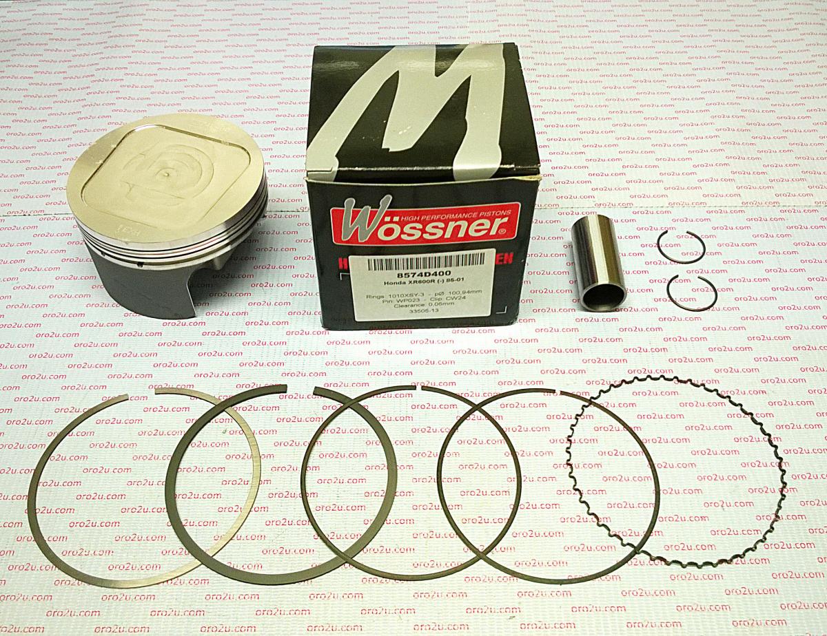 PISTON KIT 85-00 XR600R 97.50 FORGED WOSSNER 8574D050