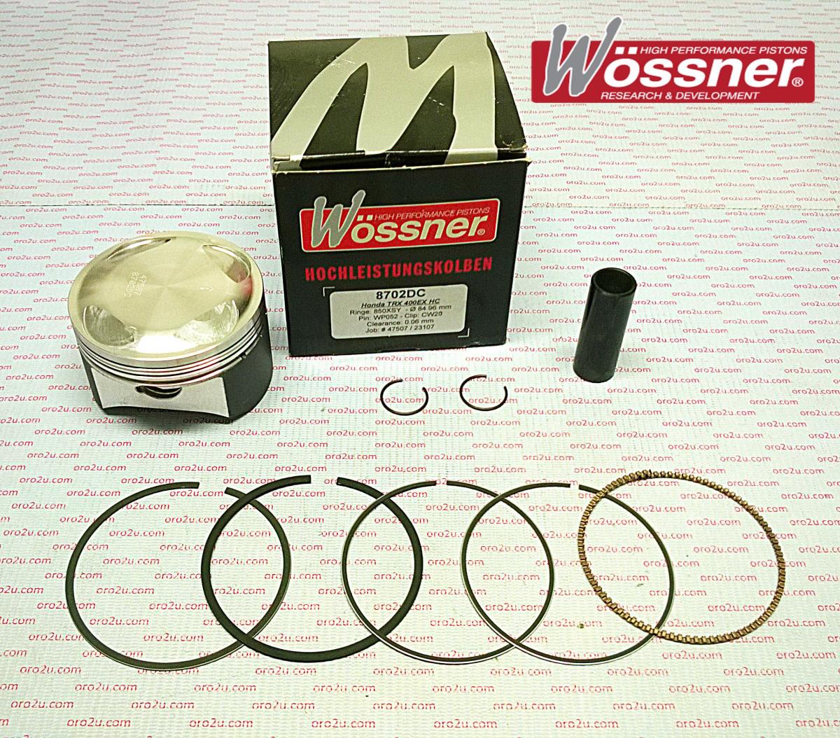 WOSSNER 85mm PISTON KIT A, HONDA XR400R 1996-2004, TRX400EX/X 1999-2014