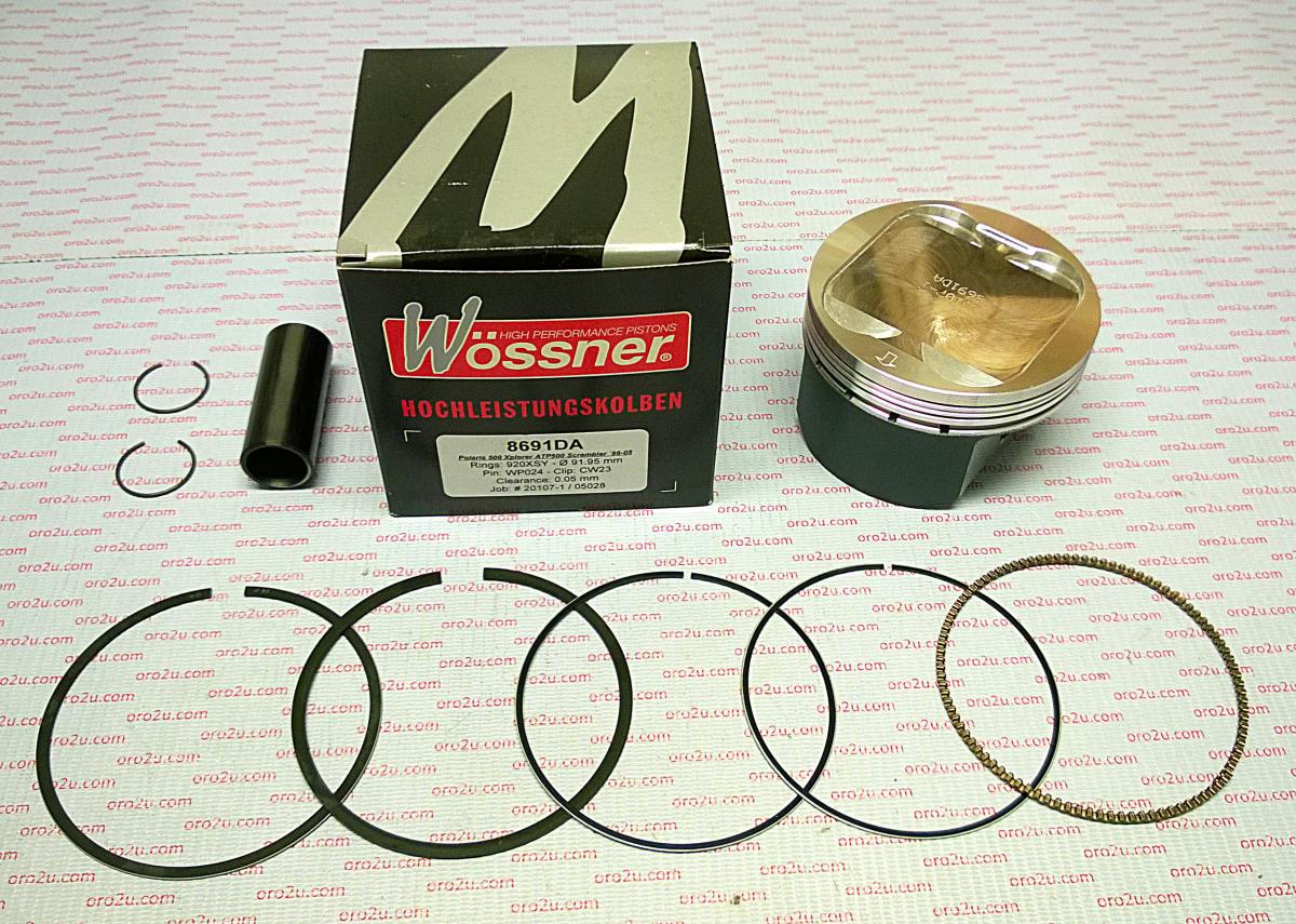 PISTON KIT POLARIS 500 92.00 FORGED WOSSNER 8691DA