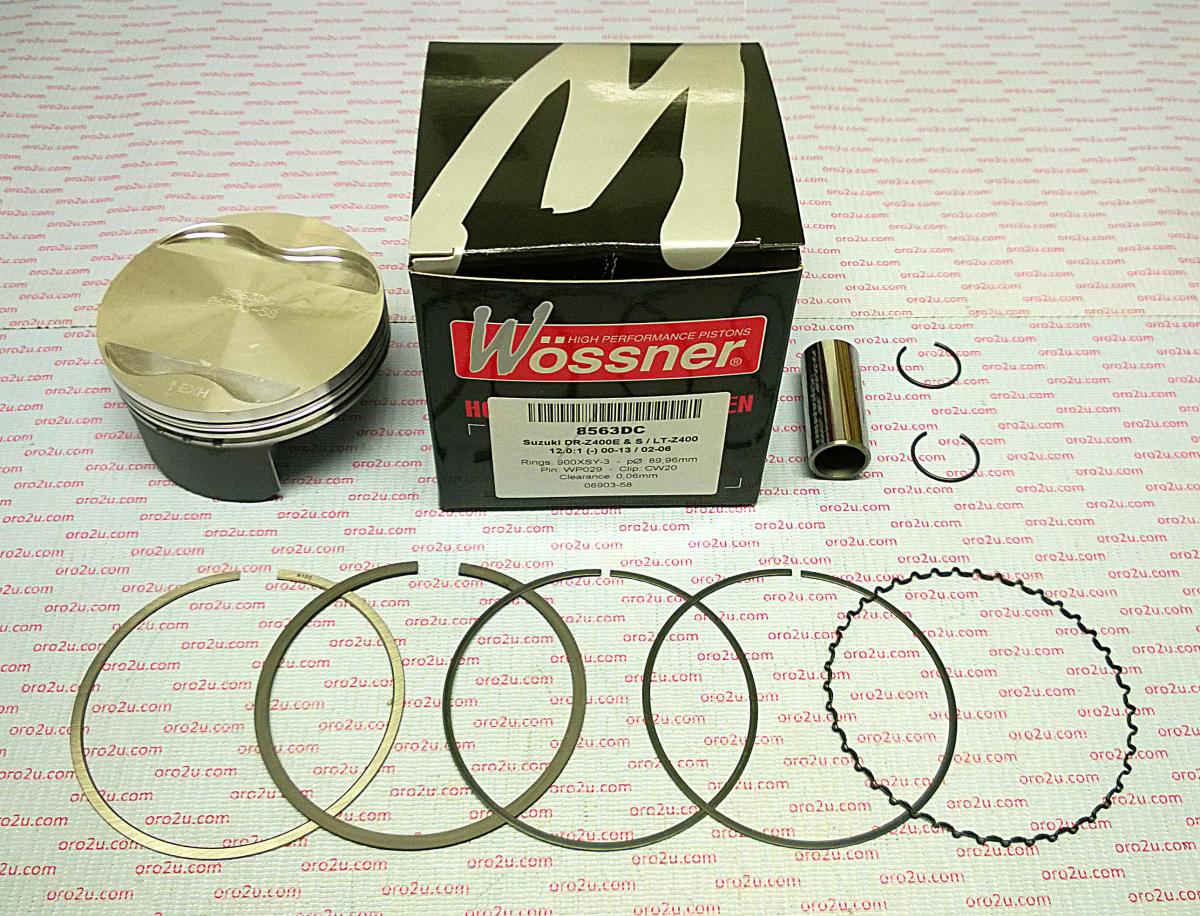 PISTON KIT LTZ400 KFX400 90.00 FORGED WOSSNER 8563DC