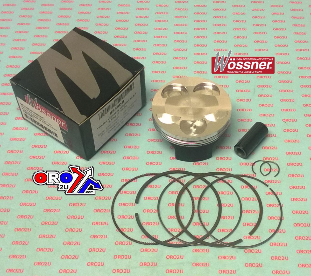 PISTON KIT 01-04 YZF250 77.00 FORGED WOSSNER 8559DC 3-RING