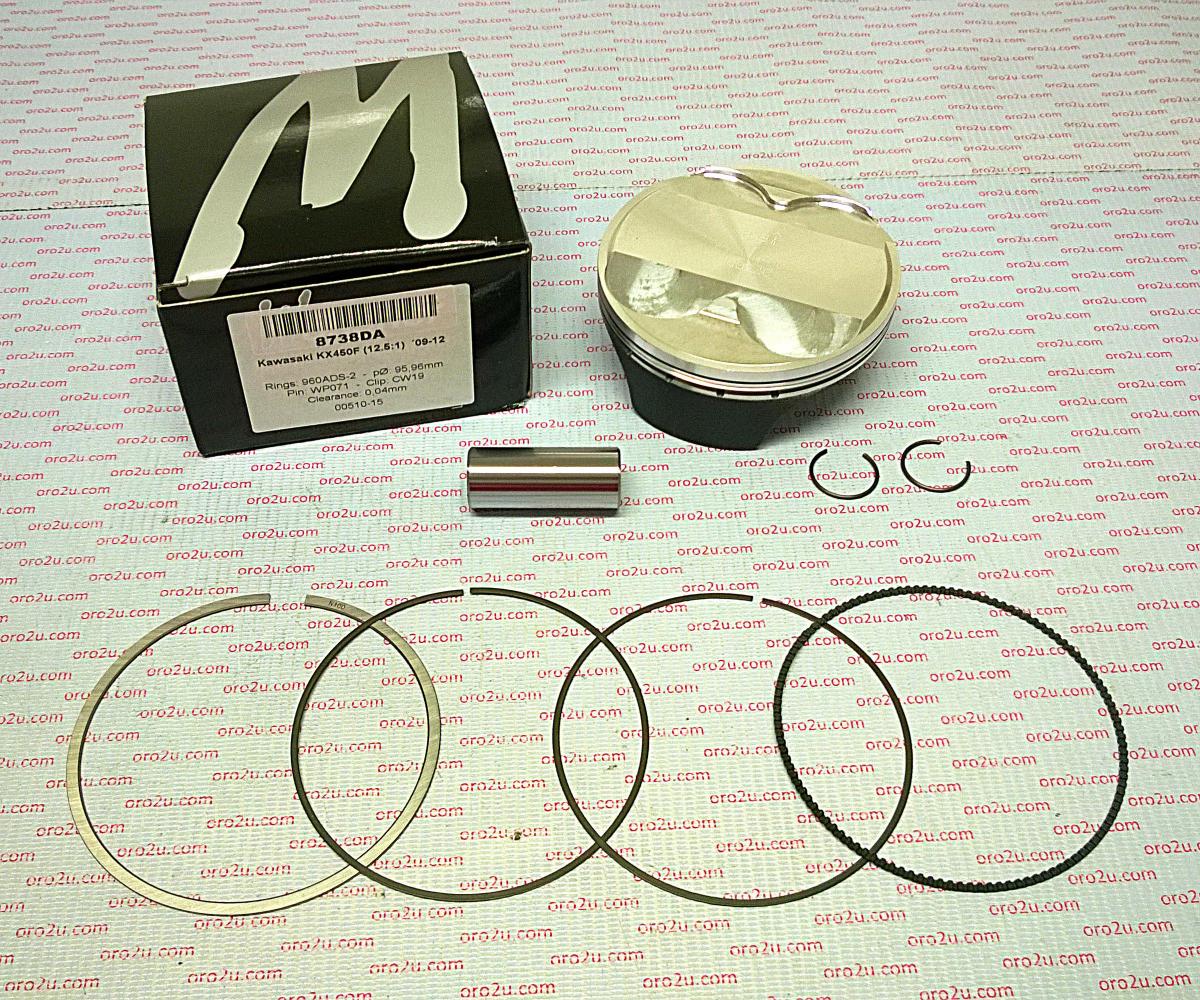 PISTON KIT 09-12 KX450F 96mm WOSSNER 8738DB KAWASAKI