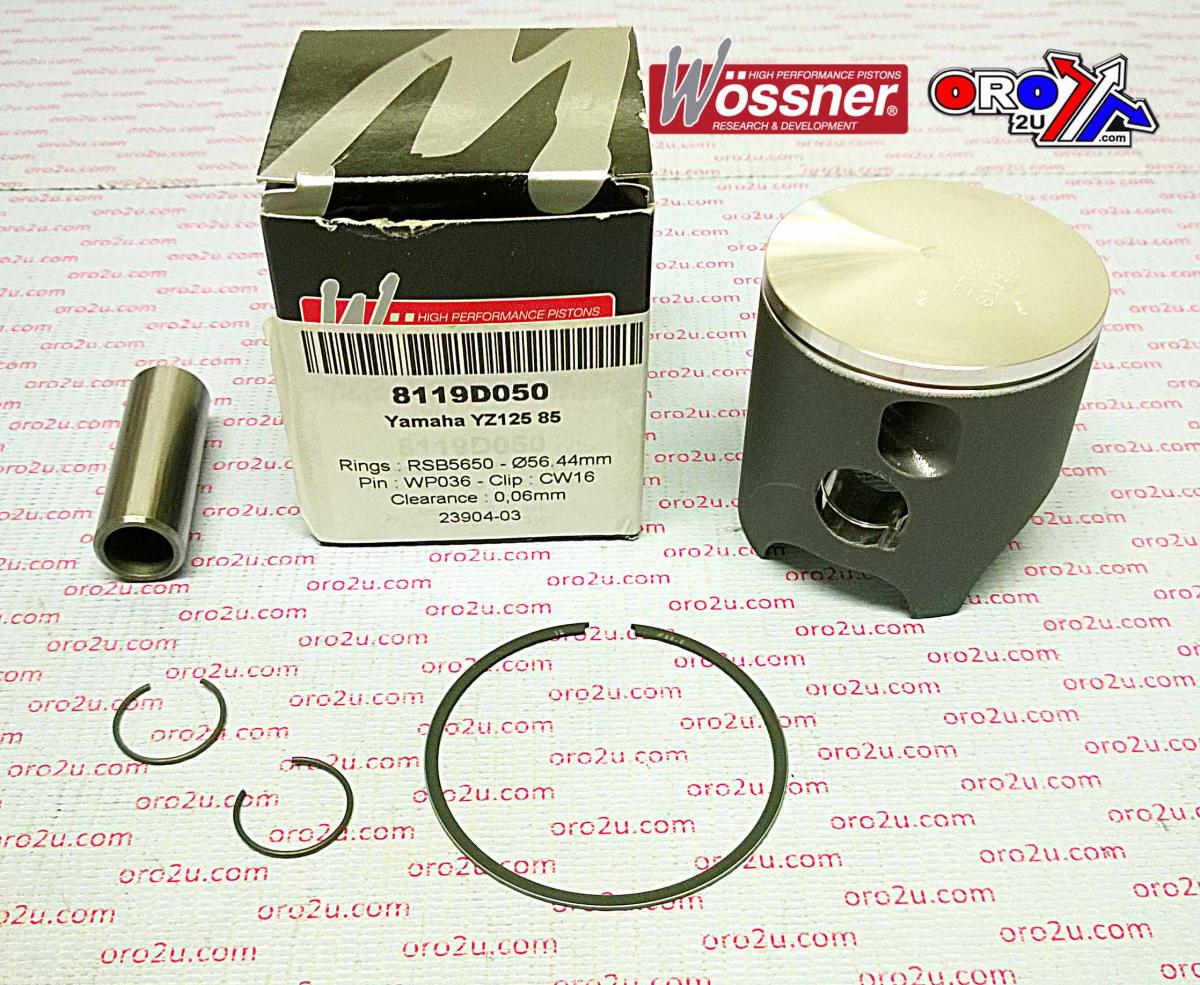 PISTON KIT 1983 &85 YZ125 57.5 WOSSNER 8119D150 YAMAHA
